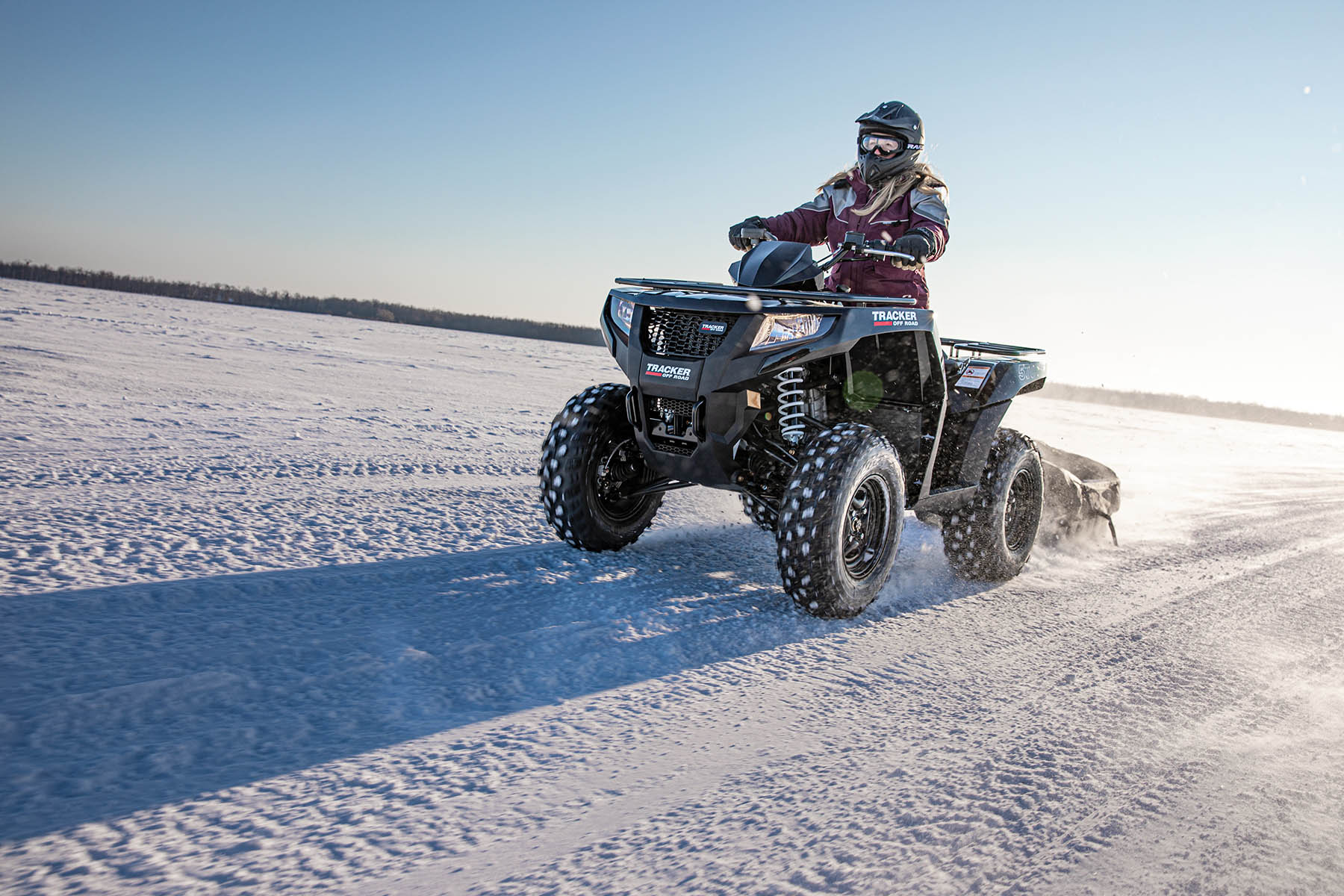 Tracker Off road ATV  on ice